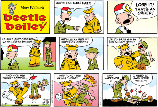 Conflicts: Lessons from Beetle Bailey - From Insults To Respect From ...